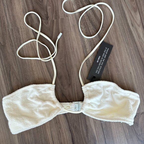 NWT Triangl Coconut Terry White Bikini XS - Picture 7 of 13
